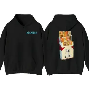 Mac Miller Cigarette Pack Sweatshirt, Round Neck Sweater Available in 7 colors, Unisex Men's and Women's Hoodie, Mac Miller T-Shirt Collar Fabric Knit Menswear