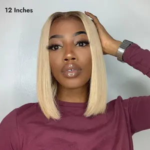 Wiggins Hair 13x4 Lace Front Wig with Lace 4/613 Bob Wig Human Hair Straight Blonde Wig With Pre Plucked Hairline TikTokShopHolidayHaul