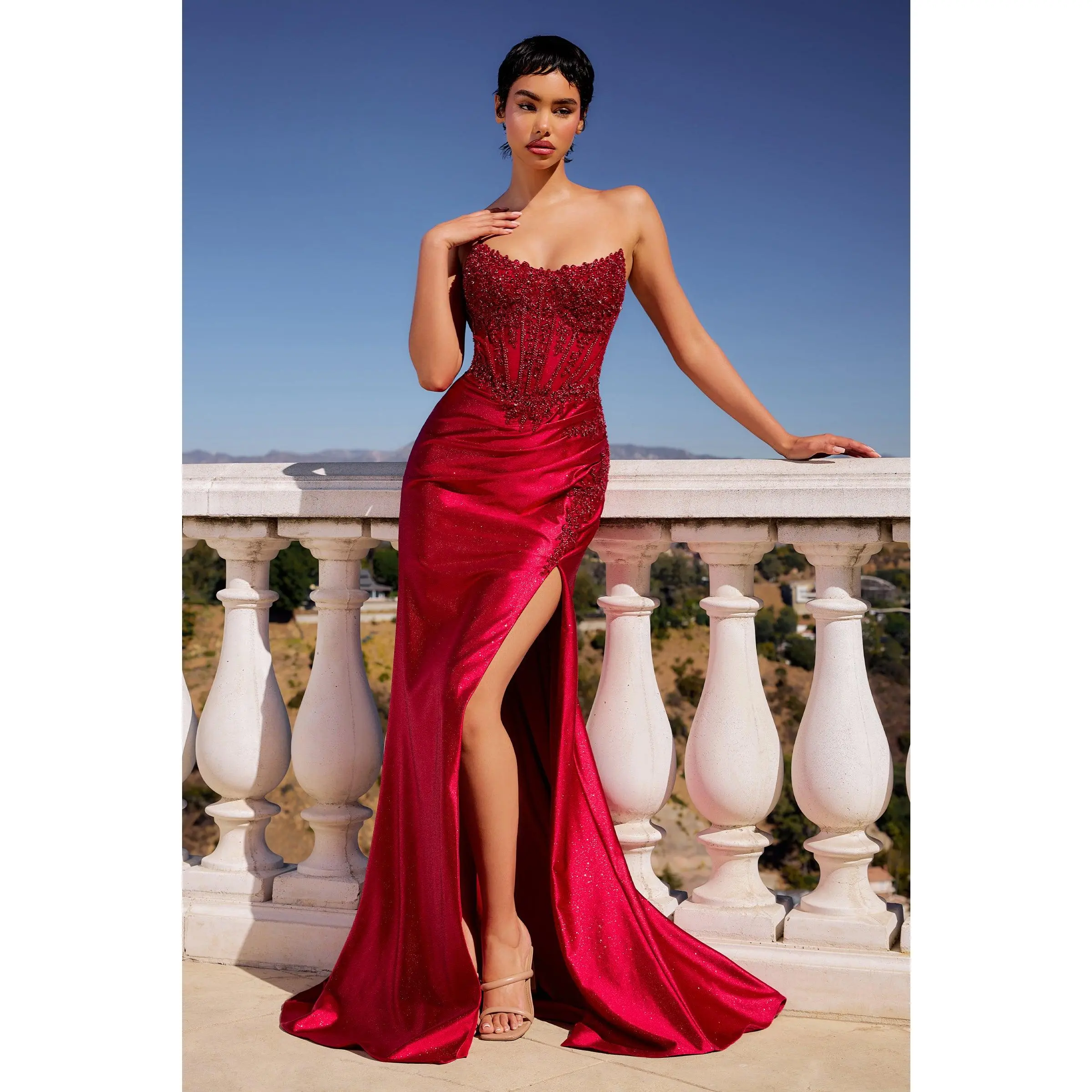 karen millen red embroidered dress Karen Millen
