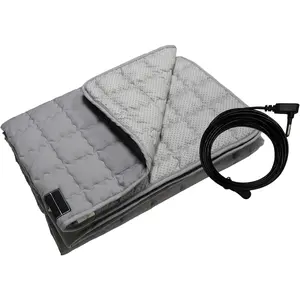 Grounding Mat 23.6x34.2 Inch, Earth Pad for Bed with Silver Fiber & Cotton for Stress Relief & Sleep Improvement, Couch/Bed Use
