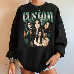 Custom Bootleg Rap Sweatshirt, Vintage Custom Funny Rap Shirt, Custom 90s Vintage Bootleg Shirt, Custom Photo Vintage T-Shirts, Gift for Her, Gift for Him, Valentine Gift Shirt, Valentine Gift Shirt Womenswear Hoodie
