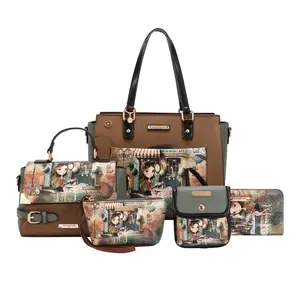 5 PCS SET TOTE CROSSBODY POUCH COINPURSE AND WALLET Versatile Everyday Use Compact Practical Gift for Essential Items