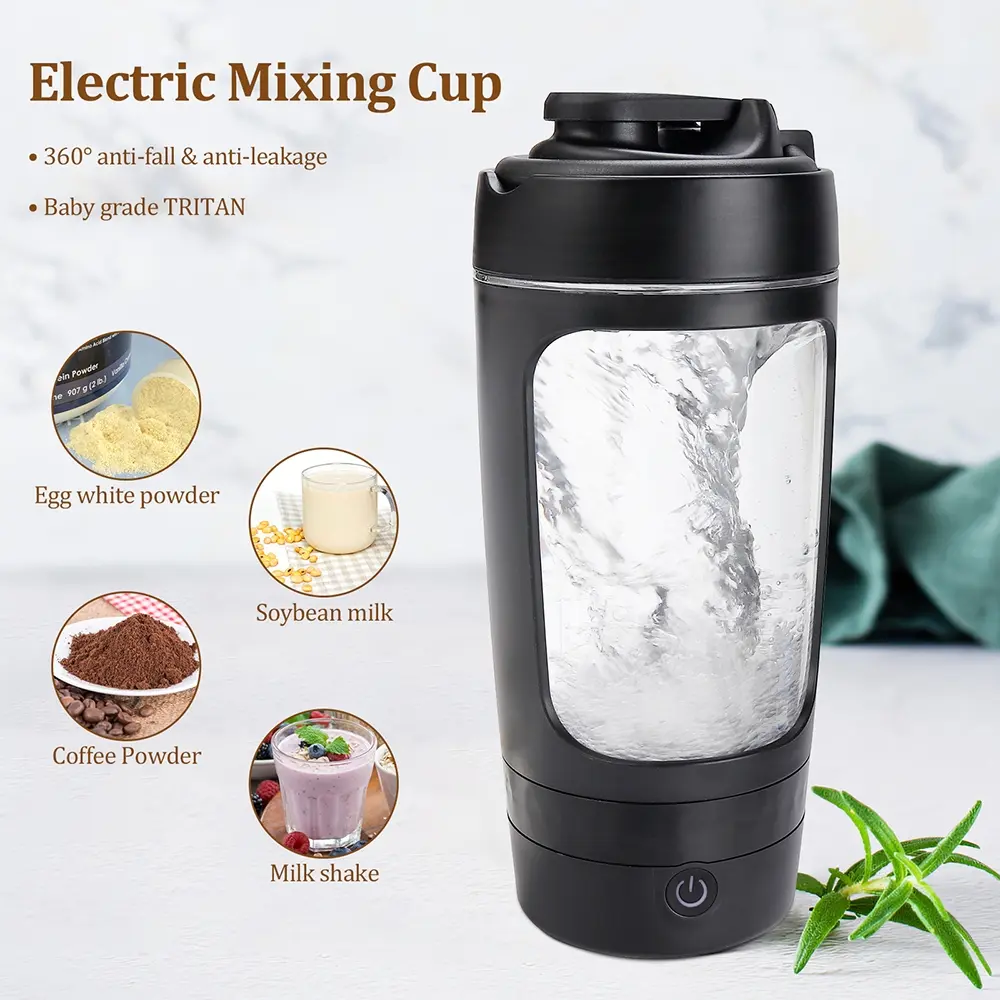Portable Electric Stirring Cup, USB Rechargeable Mixer Stirrer, Efficient Mixing Tool for coffee, powder, Drinks & Beverages, Compact Design for Easy Use at Home or Office