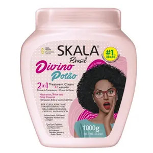 SKALA Brasil Divino Potaño 2-in-1 Conditioning Treatment & Leave-In Conditioner - Unisex Haircare for Curly, Coily Hair with Argan Oil, Keratin, Moisture, 35.2 oz