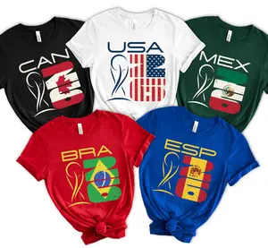 T-Shirt 2026 Soccer Fan , Any Country Flag 26 Tee, International Football Tournament Fan Gift, World Soccer 2026 Tee
