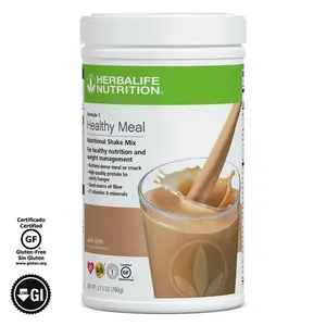 Herbalife Formula 1 Healthy Meal Nutritional Shake Mix Cafe Latte 750g Gluten Free Daily Nutrition Wellness Routine with Essential Vitamins & Minerals Protein Blend from Soy and Dairy Sources - Flavor - Taffy, Beverage