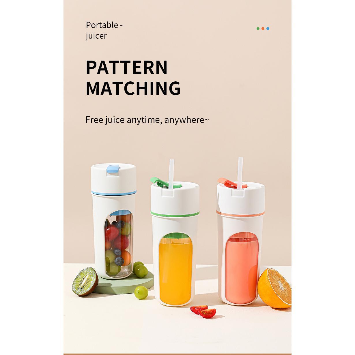 Kitchen Electric Juicer USB Charging Wireless Juices Blender Fruit Orange Mixer Squeezer Machine Ice Crush Cup Food Processor