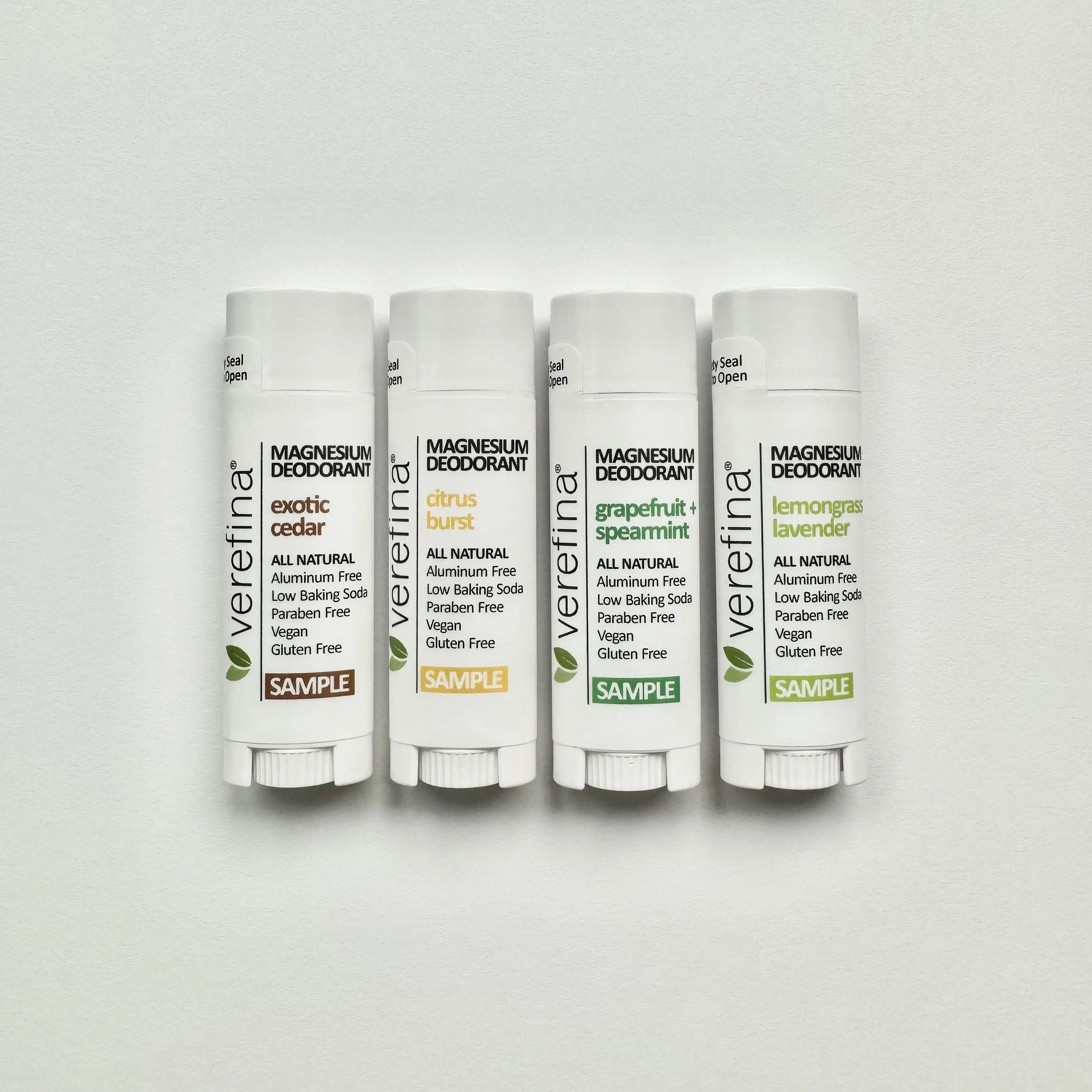 The OG - Magnesium Deodorant Sampler Set by Verefina (Aluminium Free) 0.15 oz each