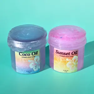 Shimmer Body Oil Duo - OG Slimes 3 oz Clear Slime Set