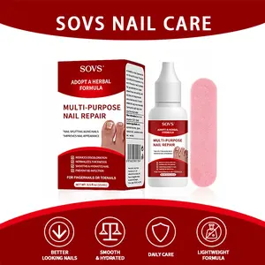 SOVS Toenail Fungus Treatment Extra Strength Antifungal Solution, Triple Action Formula Nailgrowthoil for Damaged Nails Multi-Purpose Nail Repair, Improve Rough, Fragile and Easily Broken Nails, 1 Fl Oz