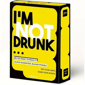 Full English Version I'm Not Drunk Drinking Game Card, Party Tabletop Game, Family Fun Game, Fun Alcohol-Free Gathering Activity, Engaging Social Entertainment
