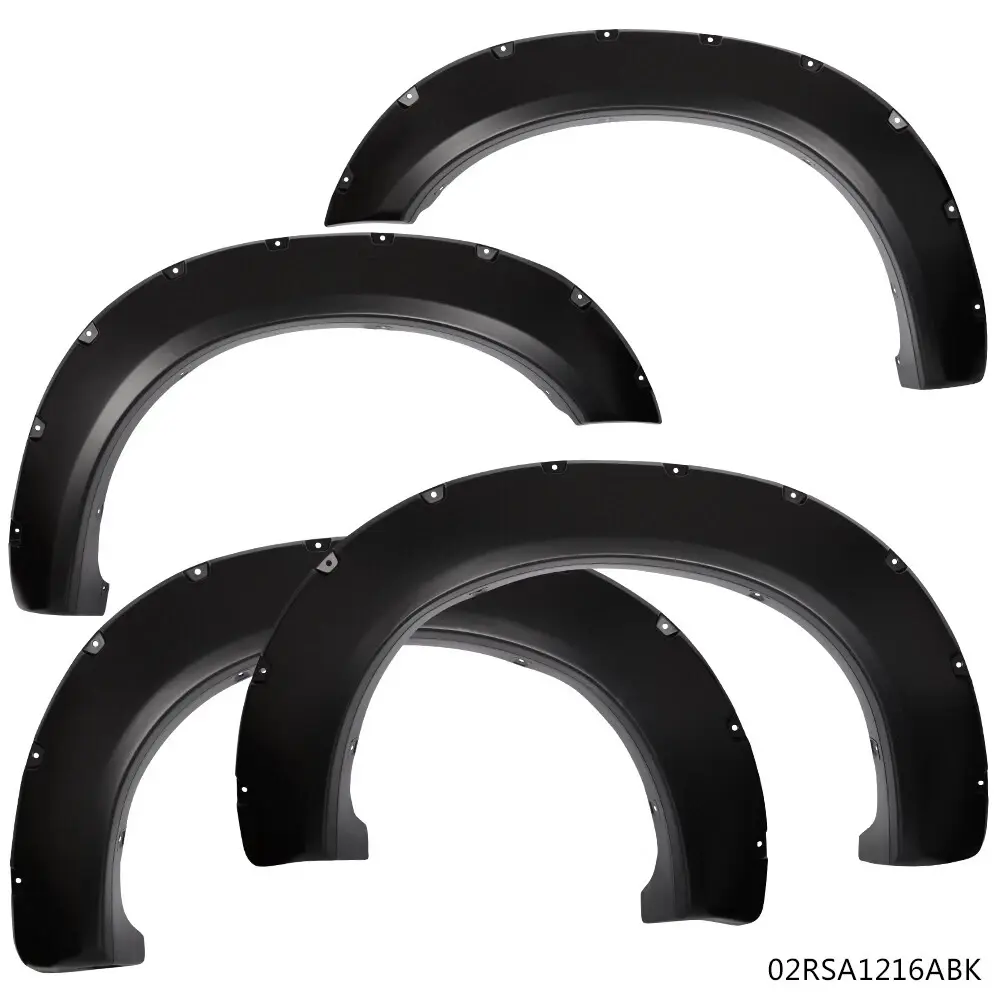 Fender Flares Fit For 2011-2016 Ford F250 F350 Super Duty Offroad Pocket Rivet Style Fender Flares Fit For 2011-2016 Ford F250 F350 Super Duty Offroad Pocket Rivet Style