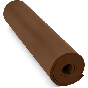 Brown Eva Foam Sheets Roll, 3mm High Density 86kg/m3 EVA Craft Foam 49''x13.5'' for Halloween Cosplay DIY