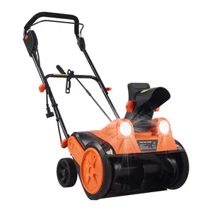 VECELO Electric Walk-Behind Single Stage Snow Blower with Light, 22", 15 Amp 1800 Watt Brushless Motor, Commercial Snow Blower, Winter Snow Removal Tool, Electric Snow Shovel