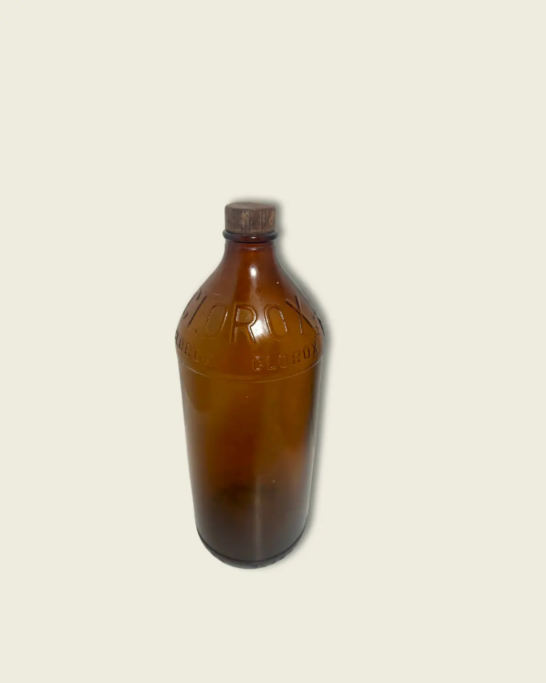 Antique Clorox Bottle circa 1945 with Original Cap (Rare Collector's Item)