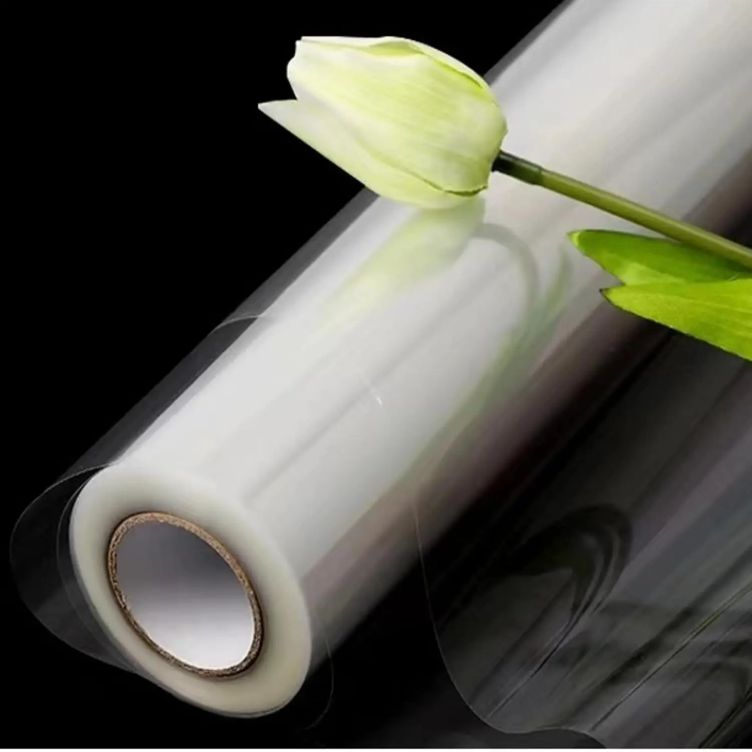 17.5" x 1500"(125') Clear Cellophane Wrap for Gift Baskets, 3Mil Thick Cellophane Wrap Roll for Bouquet Flower Wrapping, Clear Plastic Wrap Valentines Easter Wrapping Paper