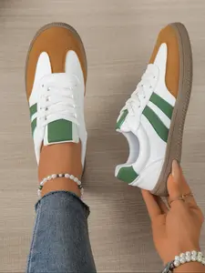 Fashionable Couple Training Shoes, Spring Summer Classic Retro Casual Sneakers, Versatile Board Shoes for Men & Women, Athletic Sports Shoes, Sporty Low Top, Trendy Fashion Sneaker