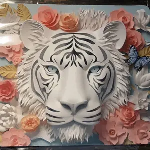 White Tiger mouse pad