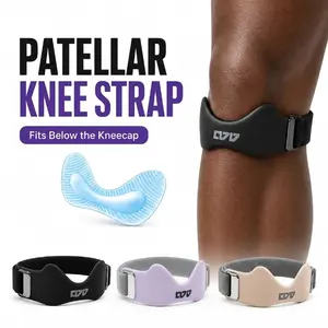 【Buy one, get one free】HYPICHOR Patellar Tendon Support Strap Adjustable Silicone Knee Brace for Pain Relief
