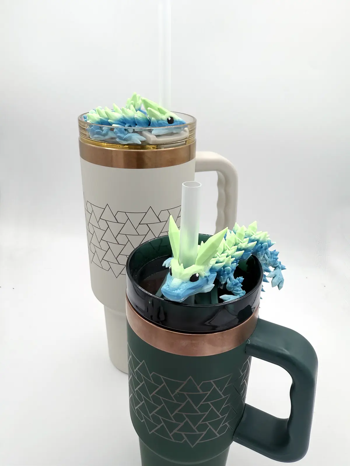 3d Printed Gem Dragon 10mm Travel Mug/ Tumbler Straw Topper Cinderwing Authorized Seller