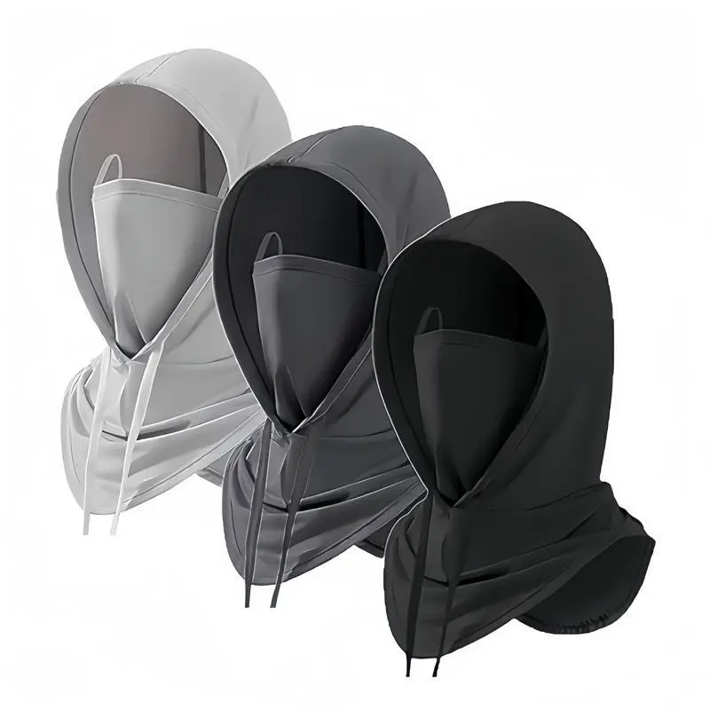 3PCS UV Protection Balaclava Face Mask, Breathable Neck Gaiter for Cycling, Motorcycle, Fishing, Running & Outdoor Sports