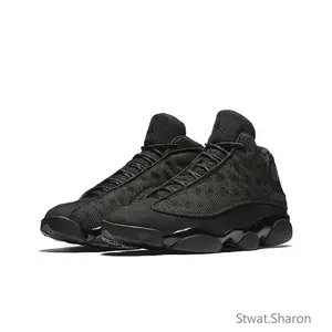 Retro Black Cat Fashionable Casual Durable Sports Comfort Basketball Shoes