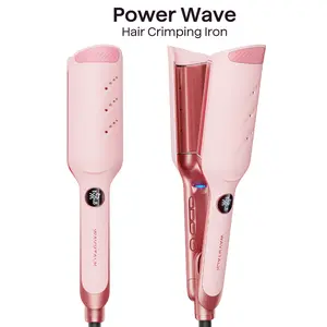Wavytalk Power Wave Ionic Hair Crimper & Curler | Dual Voltage, Travel-Friendly, Frizz Control