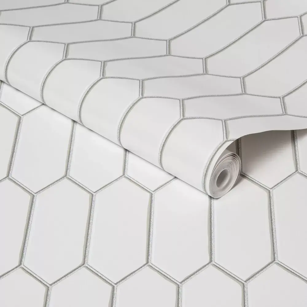 Hexagon Tile Peel & Stick Wallpaper White - Threshold, Home Decor Items, Patterned Tile Wall Hexagon Tile Peel & Stick Wallpaper White - Threshold, Home Decor Items, Patterned Tile Wall