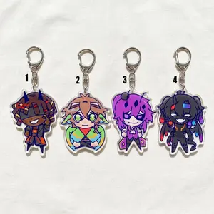Fan Merch Unstable Universe MCYT Minecraft Youtub Translucent Acrylic Keychain, Unstable Universe  MCYT Keychains, wemmbu, spokeishere, parrotx2, flamefrags