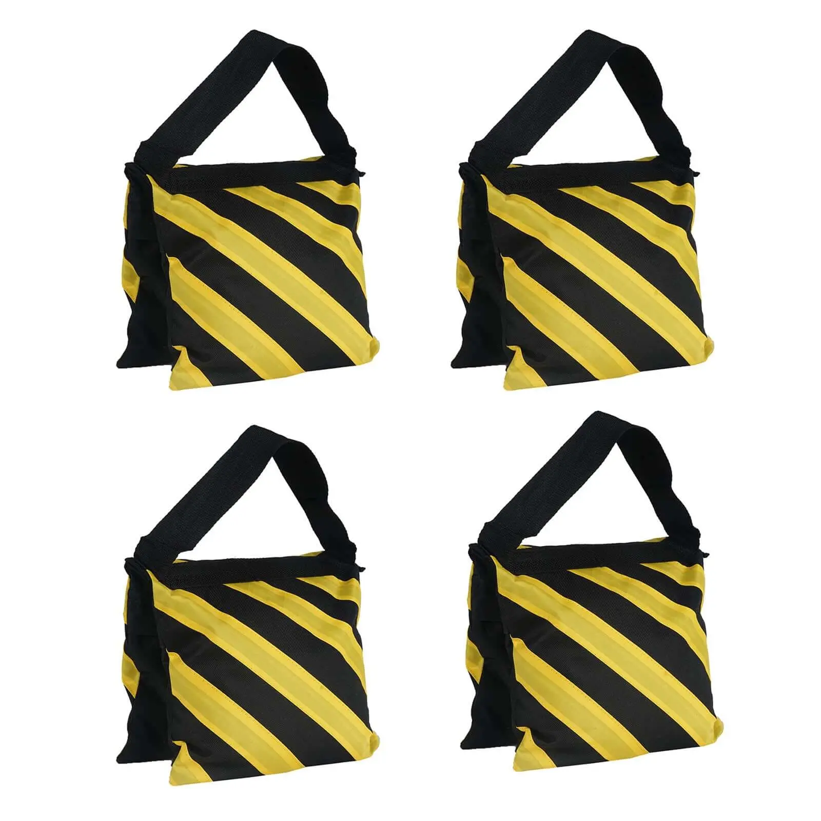 4-Pack 2-Tone Saddle Sandbags, Anchor Weights for Pipe and Drape Backdrop Stands and Yoga Equipment, Heavy-Duty, Pack Of Four
