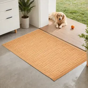 VEVOR Door Mat, 35.83x 24.02 Inch, Front Door Mat Outside Entrance with Non - slip TPR Backing, Dirt - Resistant Absorbent, Easy to Clean, Low - Profile Doormat for for Entryway, Patio, Porch, GreyVEVOR Super Brand Day