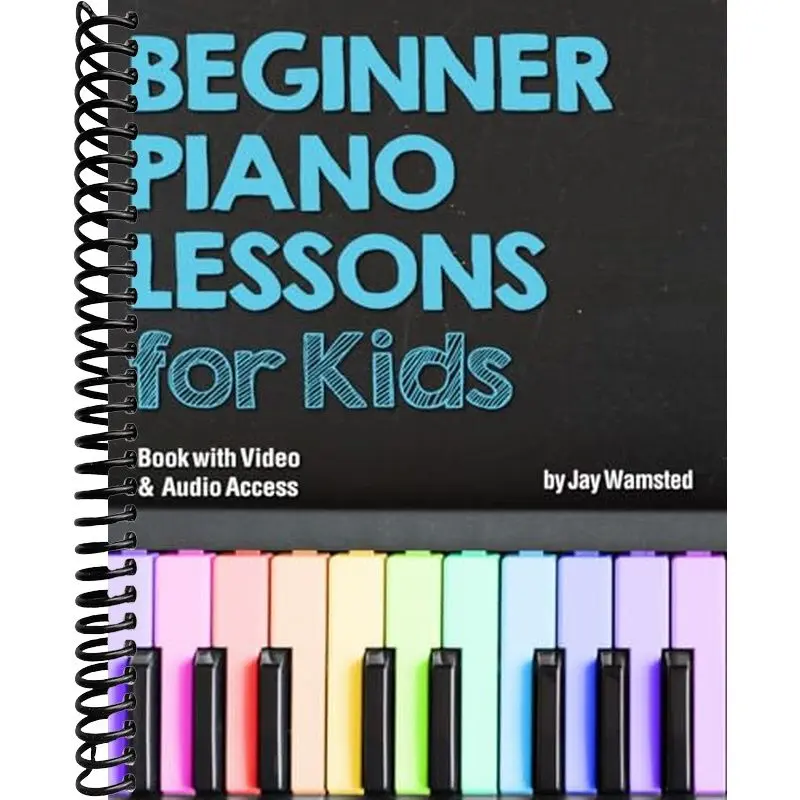 Beginner Piano Lessons for Kids Book - Interactive Learning Children's Literature & Art Book with Online Video, Audio Access