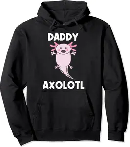 Cool Axolotl For Men Dad Amphibian Mexican Walking Fish Pullover Hoodie - Rosazamorap Shop 34B09DDBM4Y5