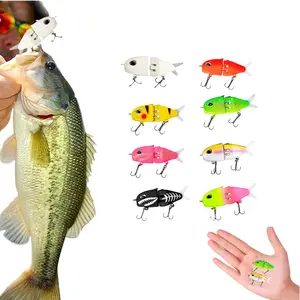 Mini Glide Bait Micro Glide Bait Fishing Lure 2.36 Inch Raptor Glide Bass with Dual Hooks Realistic Swimbaits for Freshwater and Saltwater Fishing