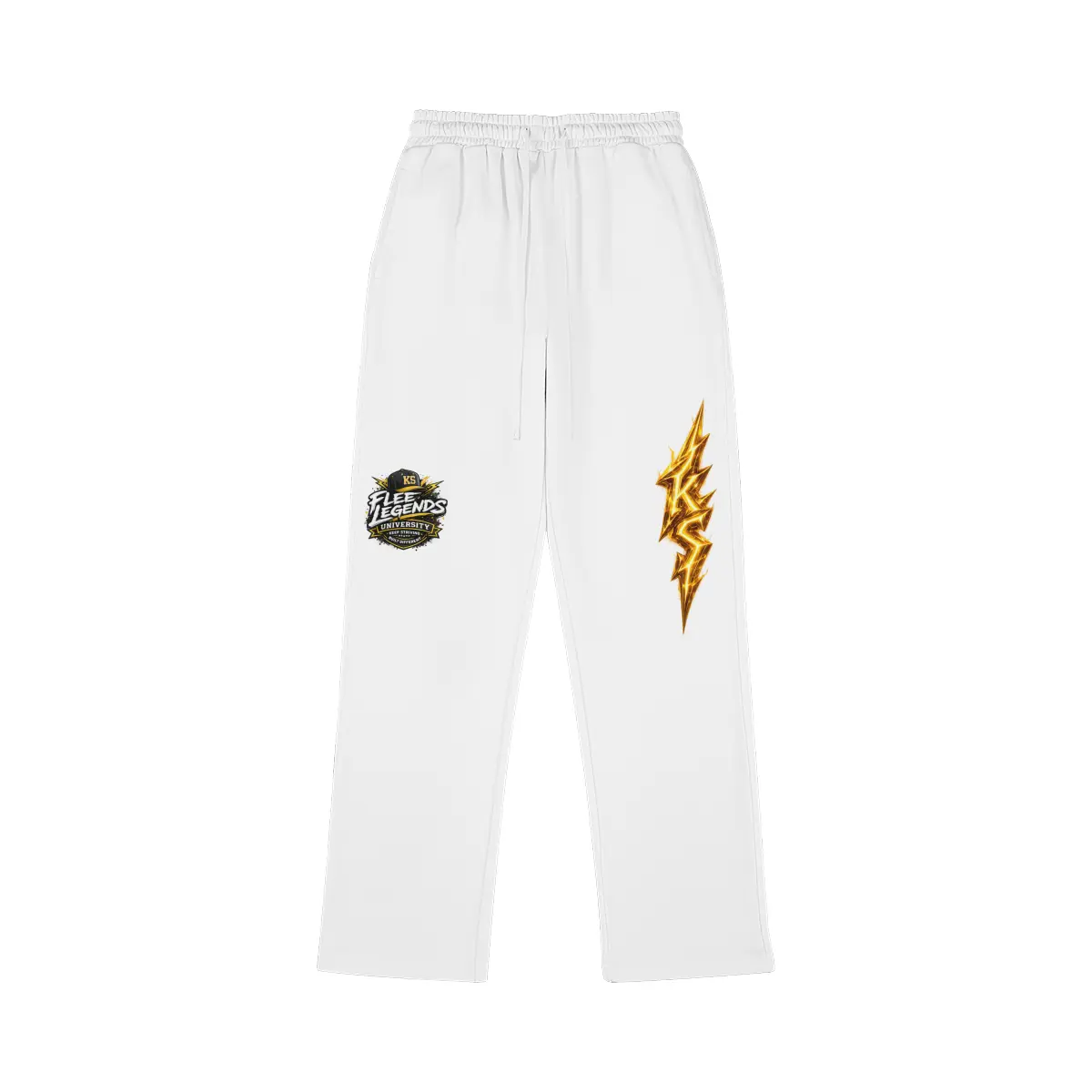 KS Clothing Flee Legend Joggers, Regular Fit, Elastic Waistband, Full Length, Multiple Colors (Sports & Outdoor Clothing)