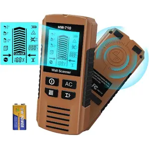 Stud Wall Scanner, 5 in 1 Stud Detector with HD LCD Display, Stud Locator with Sensor Audio Alarm, Stud Sensor Beam Finders for Wall Wood Studs AC Wire Joist Pipe