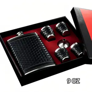 Portable Wine Bottle Gift Set Luxury Metal Wine Container Pocket Size Hip Flask Best Man Gift Best Man Wedding Accessories, Wine Bottle for Women