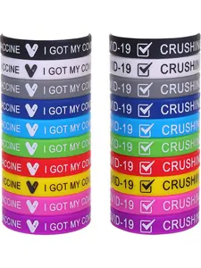 Diverse 40 Pcs Colorful Unique Bracelets Set Versatile Silicone Wristbands for Women Men 10 Colors Same Words Wristbands for Daily Wearing Stackable Bracelet