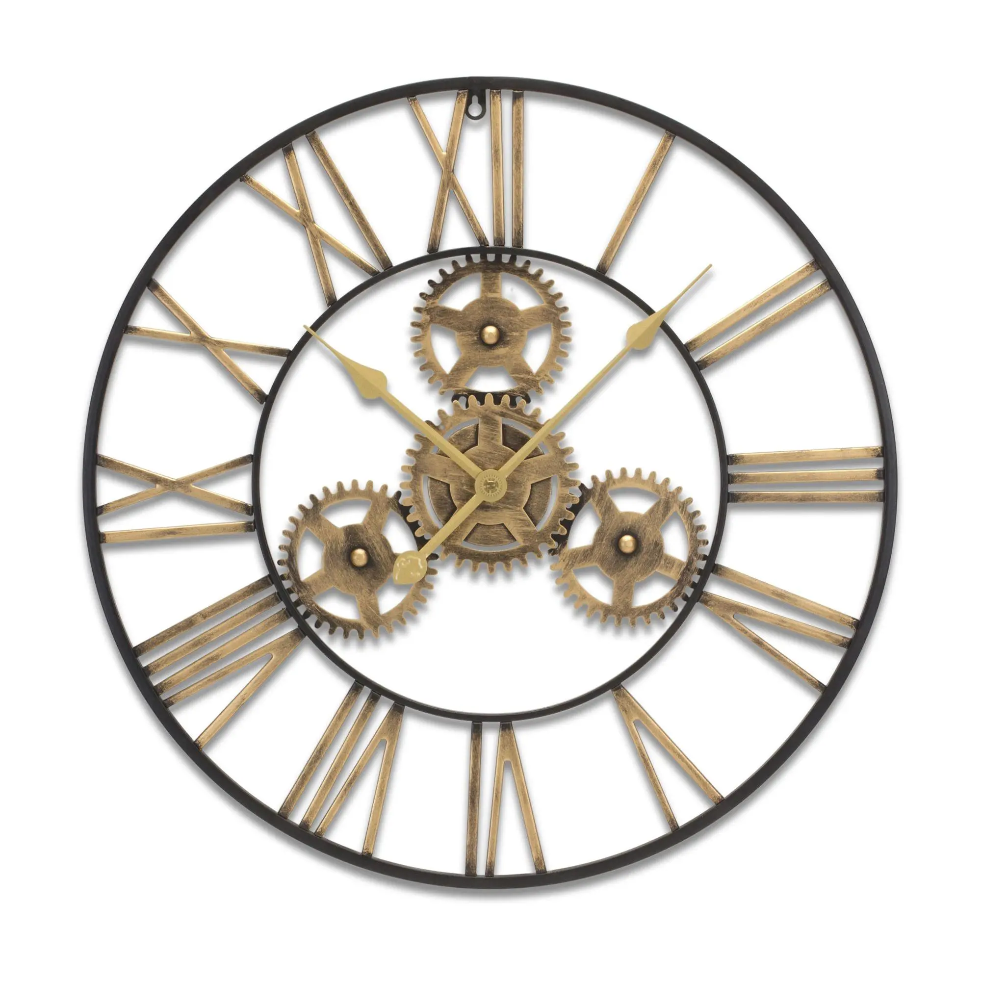 Melrose Industrial Metal Gears Wall Clock