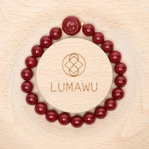 【Collection Set】8mm Cinnabar Bracelet - Chinese Zodiac Wealth Blessing Style