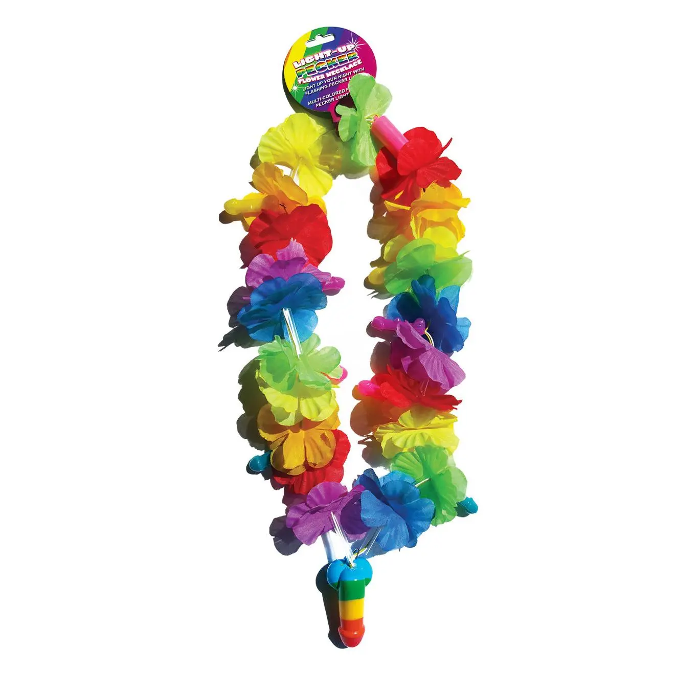 Rainbow Flower Pecker Necklace