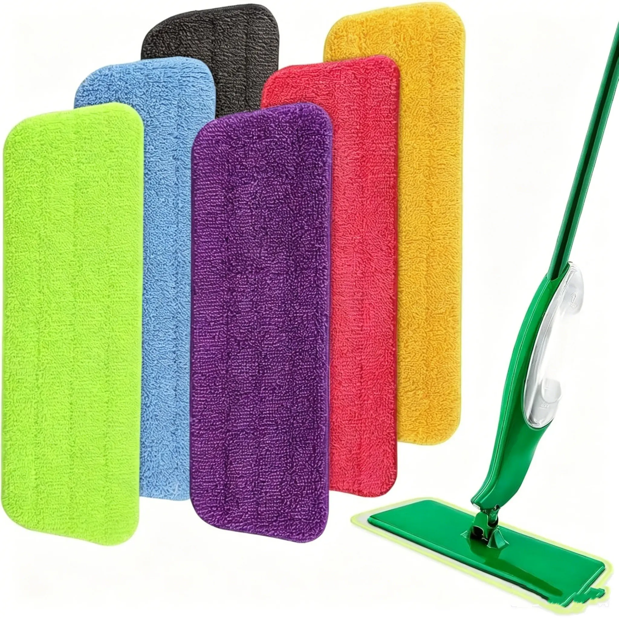 [Summervibes] 6 Pack Spray Mop Refills Compatible for Libman Freedom Spray Mop Replacement,Reusable & Washable Microfiber Floor Cleaning Mop Pads for Spray Mop,Halloween Party Gifts,Hand Tools Kits