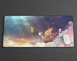 OP Going Merry Pirate Ship Gaming Mouse Pad, Anime MousePad,Gaming decor , Boyfriends Gift, pc accessories, office desk accessories,anime desk mat