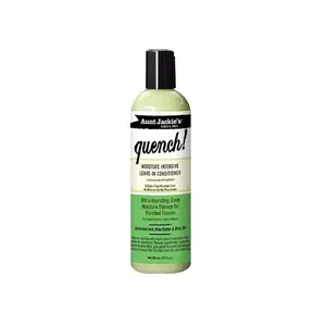 Aunt Jackie’s Quench Moisture Intensive Leave-In Conditioner, Shea & Olive Hydrating Haircare Moisturizer, 12 oz