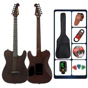 Bullfighter Silent Guitar Steel 6 String Travel Electronic Classical Portable Built in Pickups Steel Guitars Case Bag, Strap, Strings (K6)