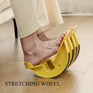 Upgrade Thick Stretch Wheel Manual Resistance Leg Trainer, Plastic Material, Suitable for All Users Home Fitness Equipment, Pilates Machine Equipment