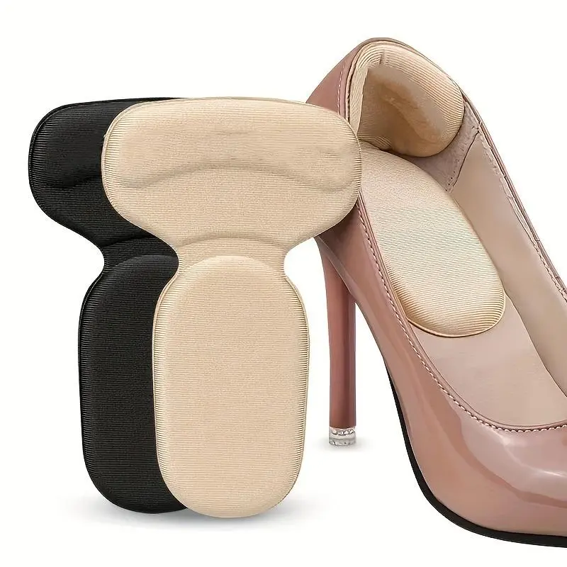 1 pair Heel Inserts For Women And Men Reusable Soft Sponge Heel Pads For Shoes That Are Loose Boots High Heel Grips Blister Protectors Heel Pedicure Stools For Nail Tech