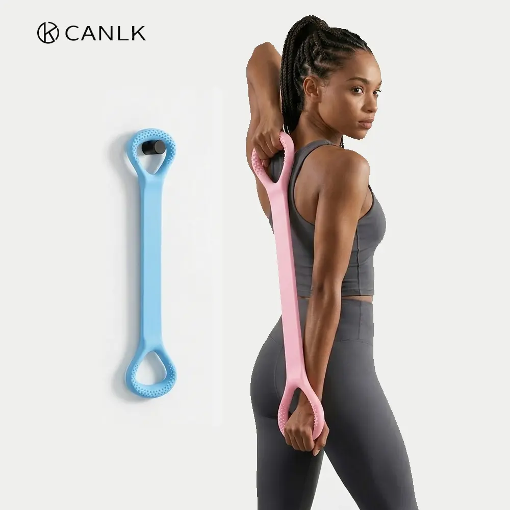 Figure 8 Resistance Band with Handles,Elastic Exercise Bands for Arm,Back,Shoulder,Leg Workouts,Stretching Rope, Strength Training Band, Work Out Equipment
