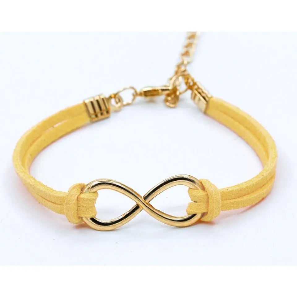 Yellow Infinity Bracelet