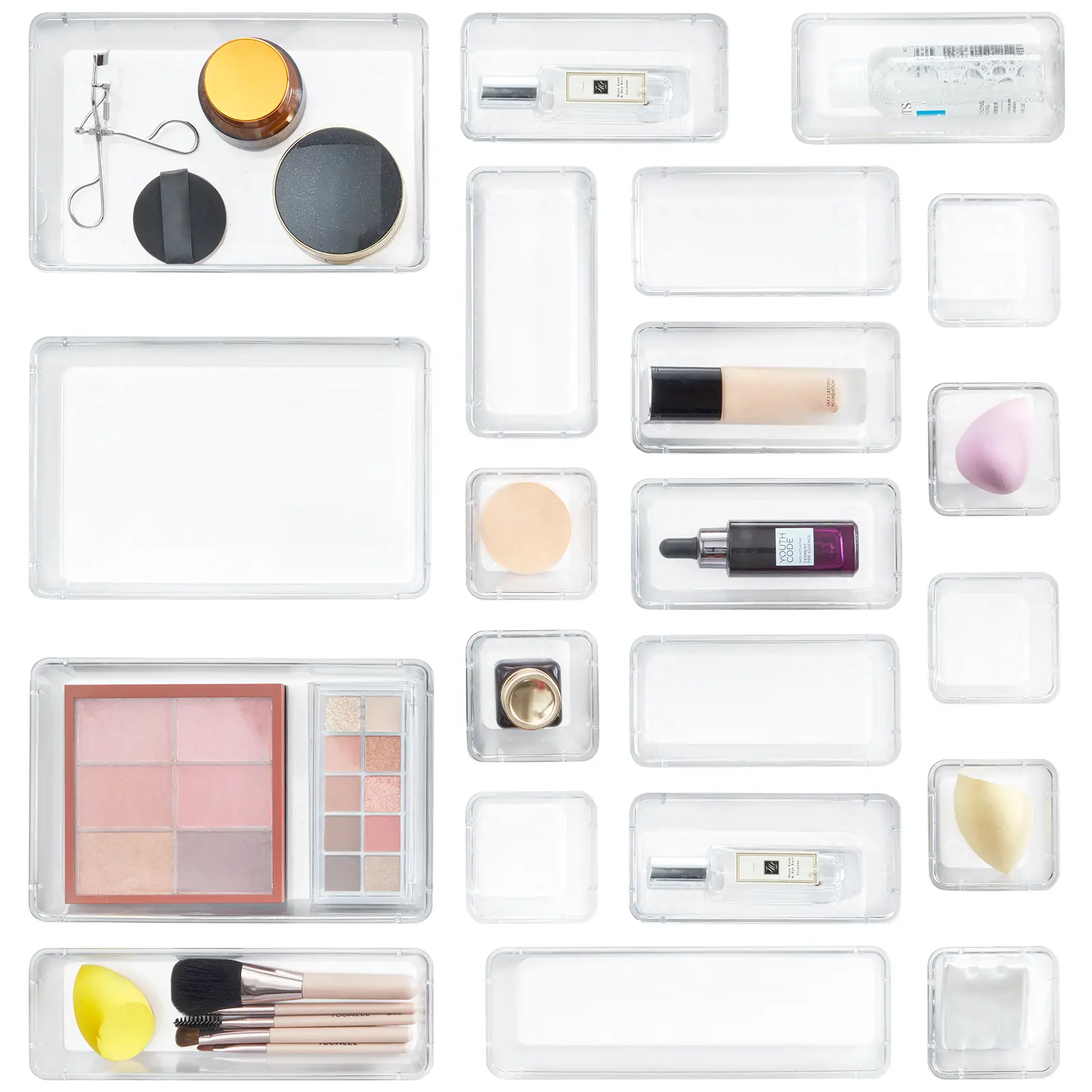 Lifewit Vanity Drawer Organizer for Makeup, Jewelry & Gadgets (Silicone Tabs Not Included) – Portable Storage for Bedroom & Bathroom Organization Storage Plastic #SummerVibes